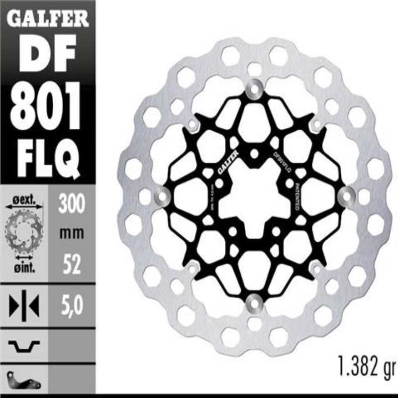 Disco freno delantero flotante Galfer Cubiq DF801FLQ KTM 790 Duke